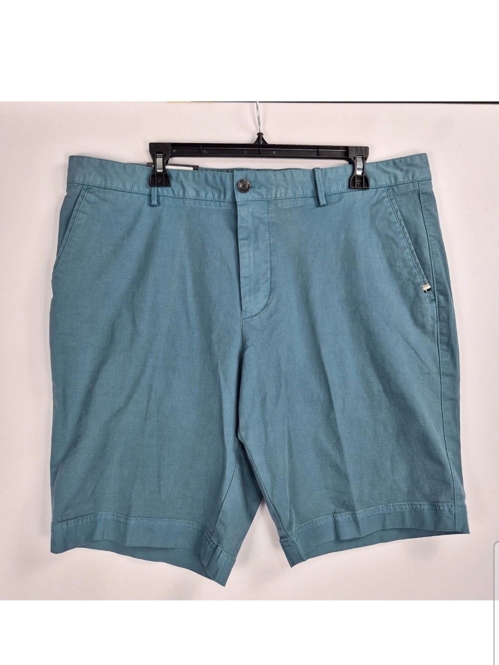 Boss Hugo Boss Men's Shorts Size 38 Slice Slim Fit Green Flat Front NWT 09